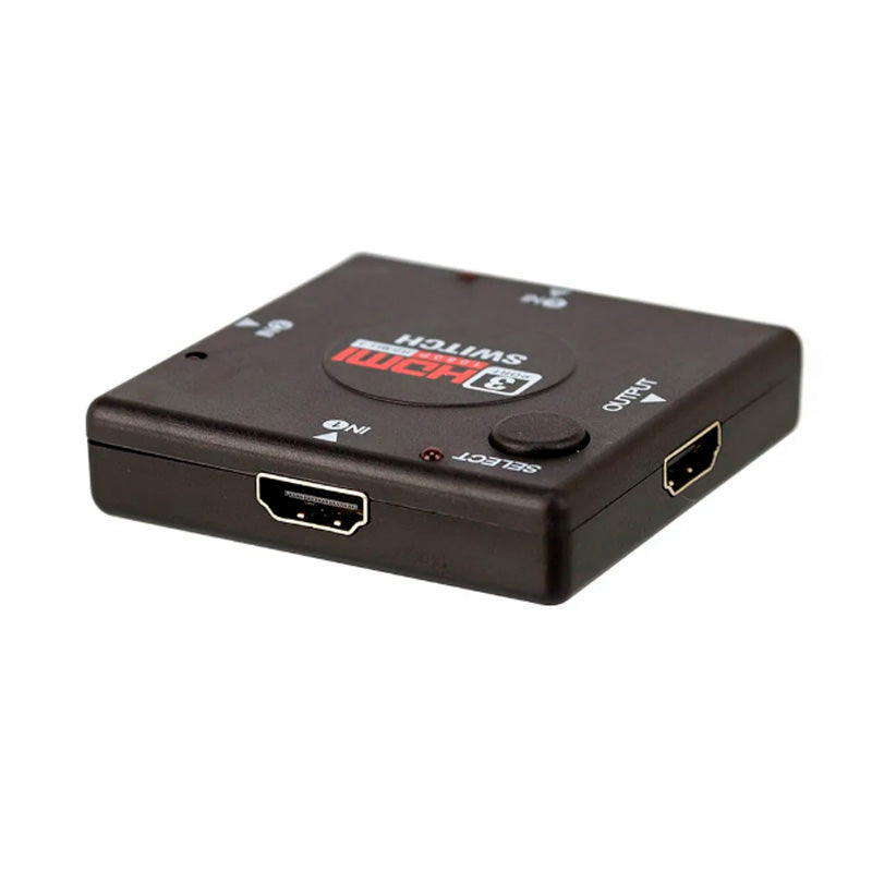Switch Hdmi 3 Portas - Conecta Até 3 Aparelhos Em 1 Monitor Truedata