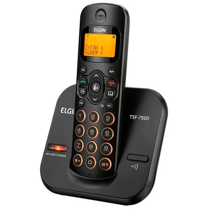 Telefone Sem Fio Elgin Tsf7500 - Dect6.0 Teclado Iluminado, Identificador De Cham
