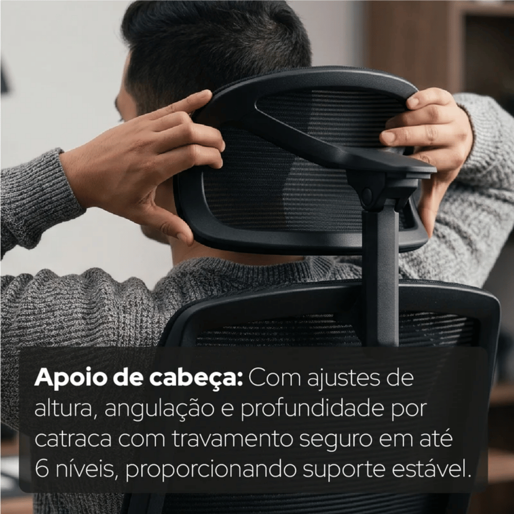 Cadeira Ergonômica Elements Serena – Preta