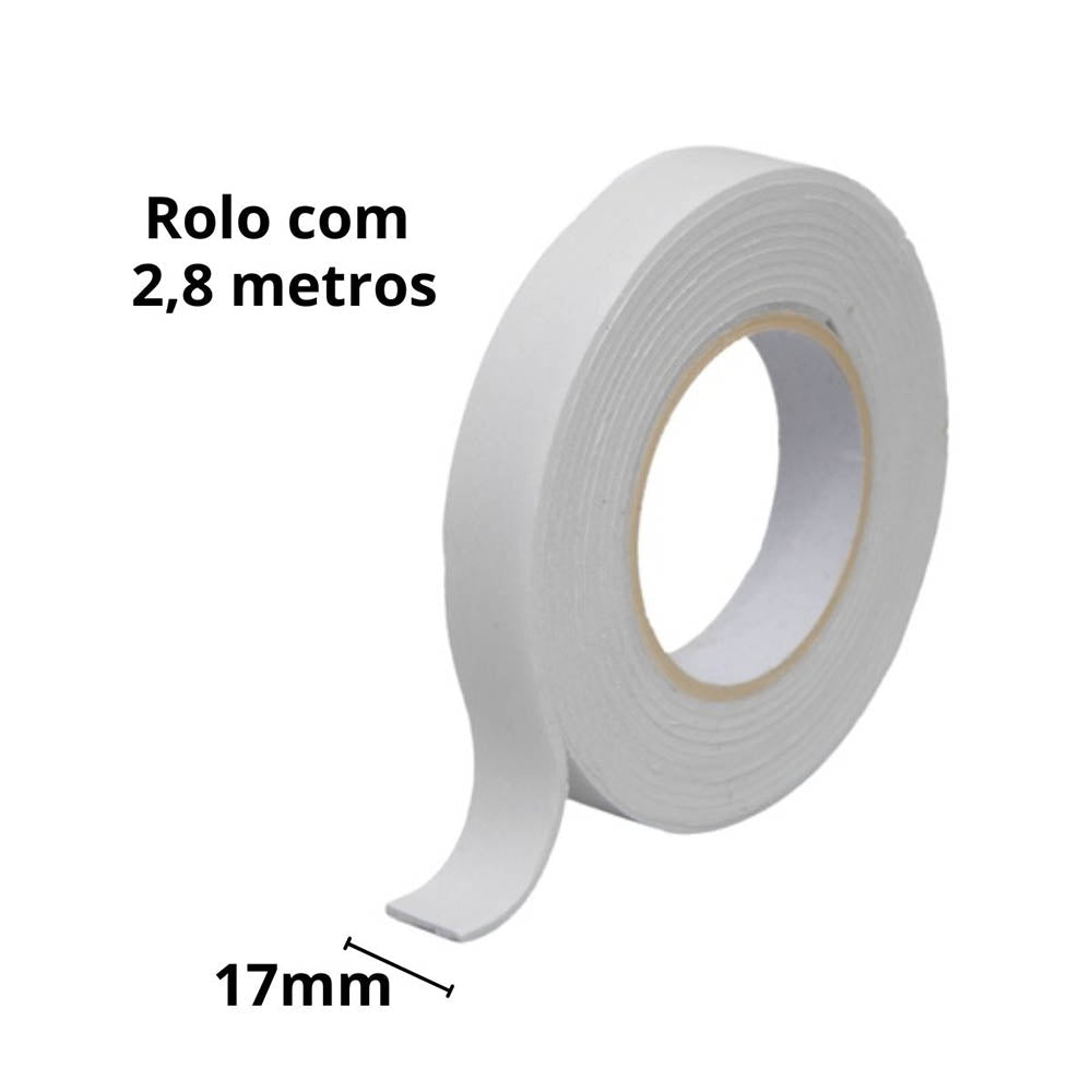Fita Dupla Face Bomder 1.7 x 280cm - BOM-1302