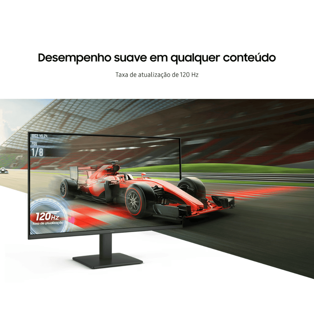 Monitor Gamer Led 24 Pols Samsung S3 Essential Full Hd IPS 1920 x 1080 120Hz Hdmi/VGA 5ms - LS24F320GALMZD
