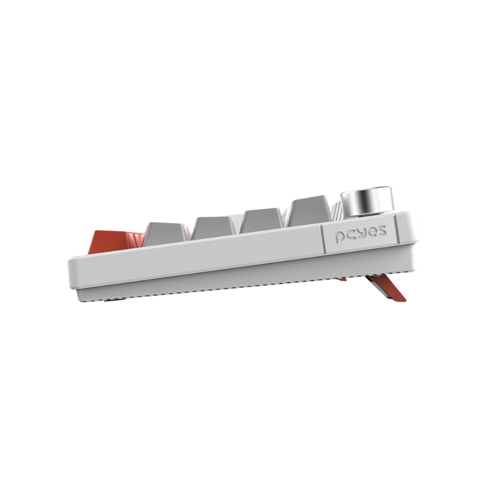 Teclado Gamer Mecanico PCYes Arkeum 75% White Ghost - Switch Red - AKWG75RBR