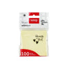 Bloco Adesivo 75x75mm Amarelo com 100 Folhas Keep - EI018