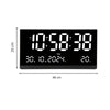 Relogio De Parede 48cm Led Digital Hora Calendário Temperatura Oasis - OIH-6210