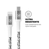 Kit Carregador de Parede USB Tipo C + Cabo USB Tipo C Kevlar 1,5m GShield Branco - GS-8336