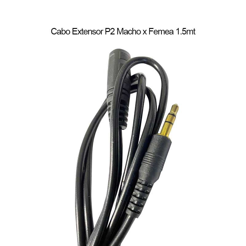 Cabo Extensor P2 Macho x Femea 2mt