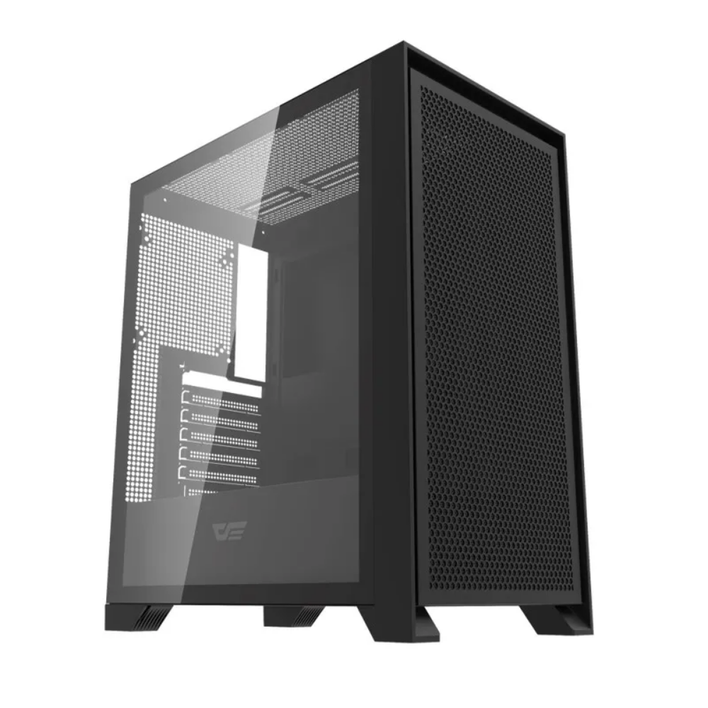 Gabinete Gamer Darkflash Mid Tower Atx DRX70 Mesh  Preto Com Lateral  em Vidro Temperado ARGB - DRX70 Mesh Black