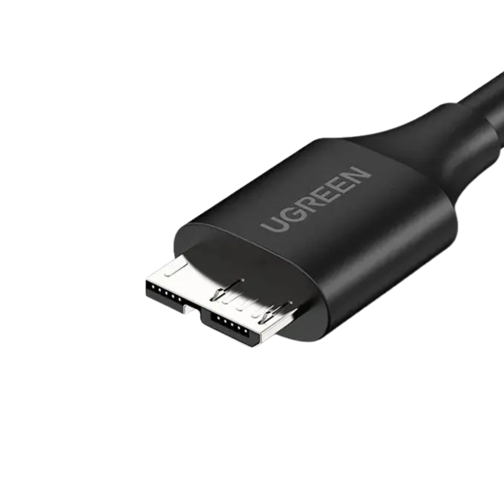 Cabo de Dados Ugreen Usb  P/ Micro Usb 3.0 50cm Preto - US130