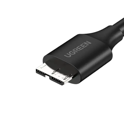 Cabo de Dados Ugreen Usb  P/ Micro Usb 3.0 50cm Preto - US130