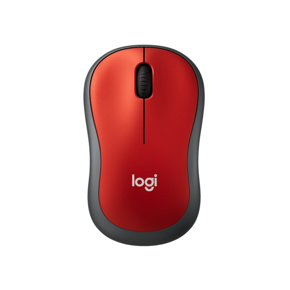 Mouse Sem Fio Logitech M185 Vermelho - 910-003635