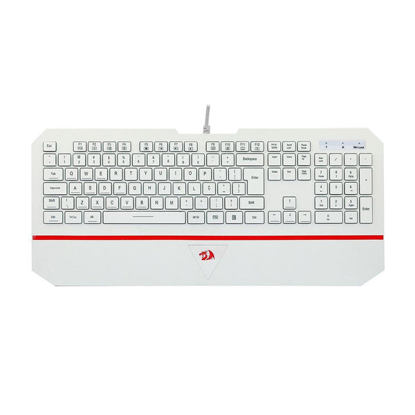 Teclado Gamer Membrana Redragon Karura 2 RGB Branco - K502W-N