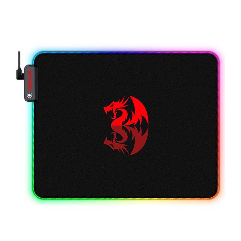 Mousepad Gamer Redragon Pluto RGB Gd 330x260mm - P026 Truedata