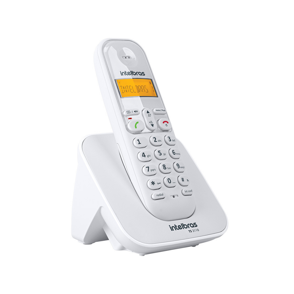 Telefone Sem Fio Intelbras Ts3110 Branco Ident De Chamadas - 4123010