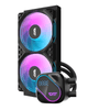 Water Cooler 2 Fans Darkflash Black P/ Processador ARGB 240mm C/ LCD (Intel/AMD) Preto - DO240