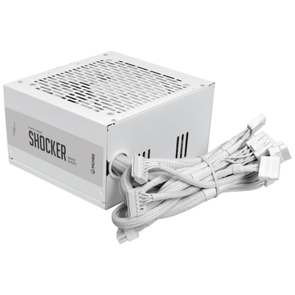 Fonte Real Gamer Atx 500w Shocker 80 Plus Standard PCYes Pfc Ativo White Ghost Branca - PF500SHWG