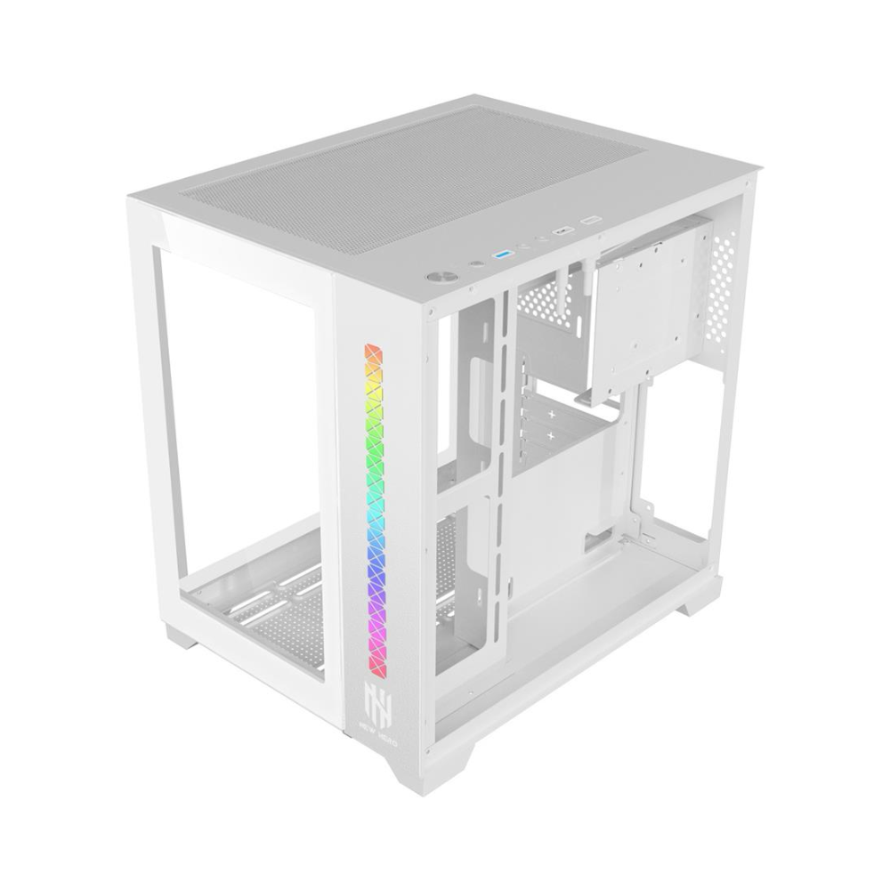 Gabinete Gamer New Hero Majesty Mid Tower C/ Vidro Temperado Branco - 18731