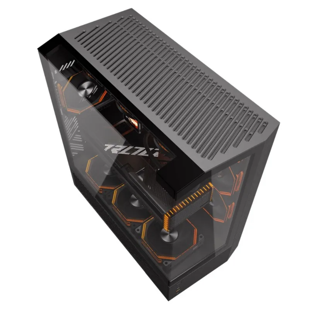 Gabinete Gamer Darkflash Mid Tower Atx DY460 Preto Com Lateral e Frente em Vidro Temperado ARGB - DY460 ARGB Black