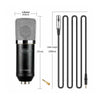 Microfone Condensador Unidirecional 20Khz Com Fio P2 P10 Alta Definicao Knup Kp-M0021