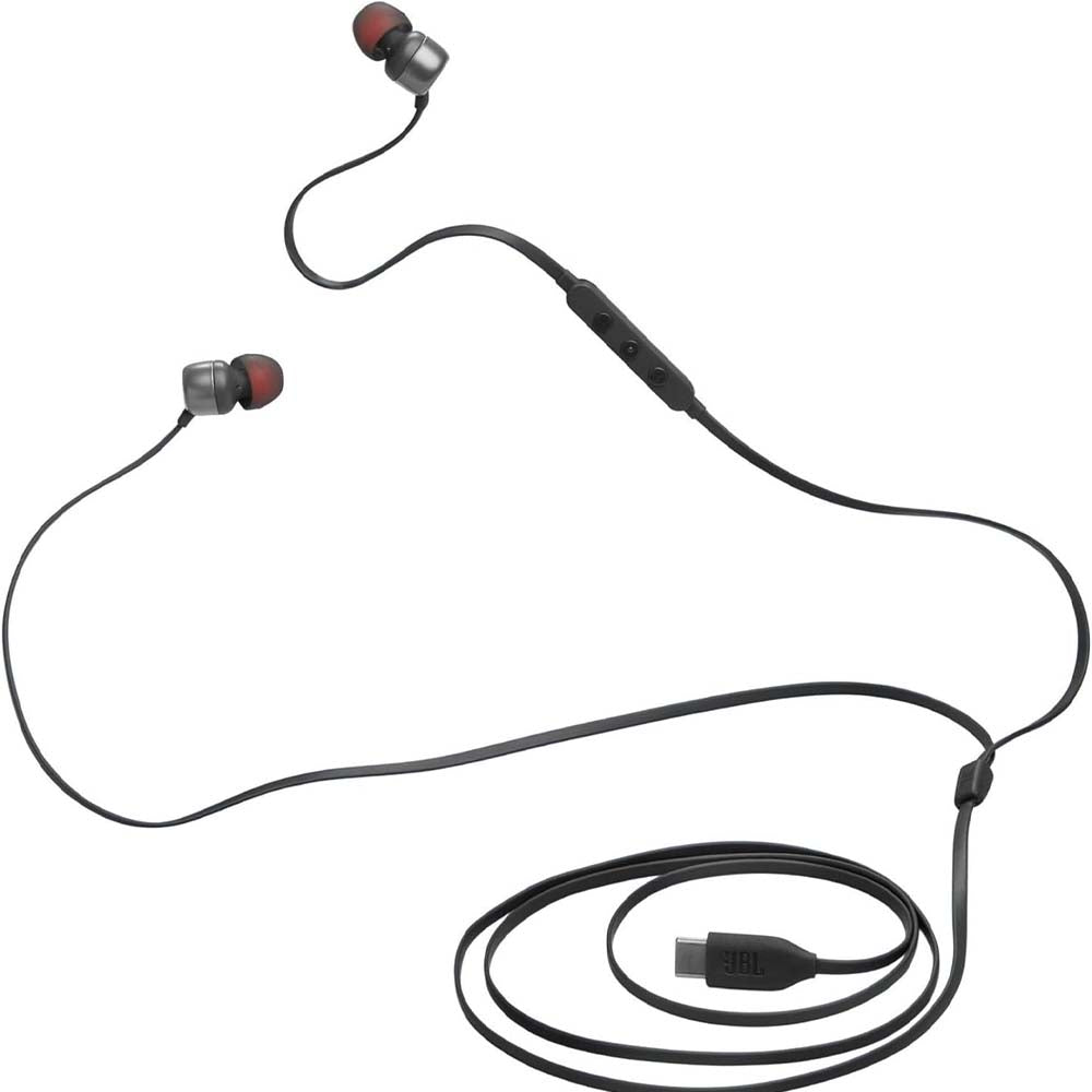 Fone de Ouvido JBL Intra Auricular Usb Tipo C T310C Preto - TUNE310C
