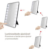 Espelho de Mesa Para Maquiagem Com 16 Luzes de Led Reguláveis