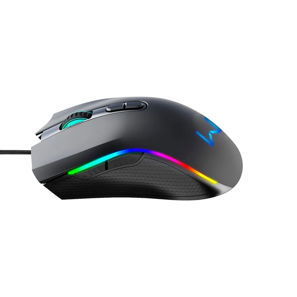 Kit Mouse + Mousepad Gamer Armory Warrior C/ Fio Preto - MO396