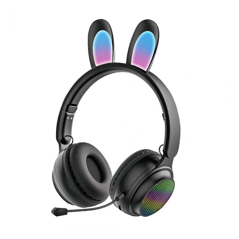 Fone De Ouvido Headphone Bluetooth Habbit Ear Preto - ST81M