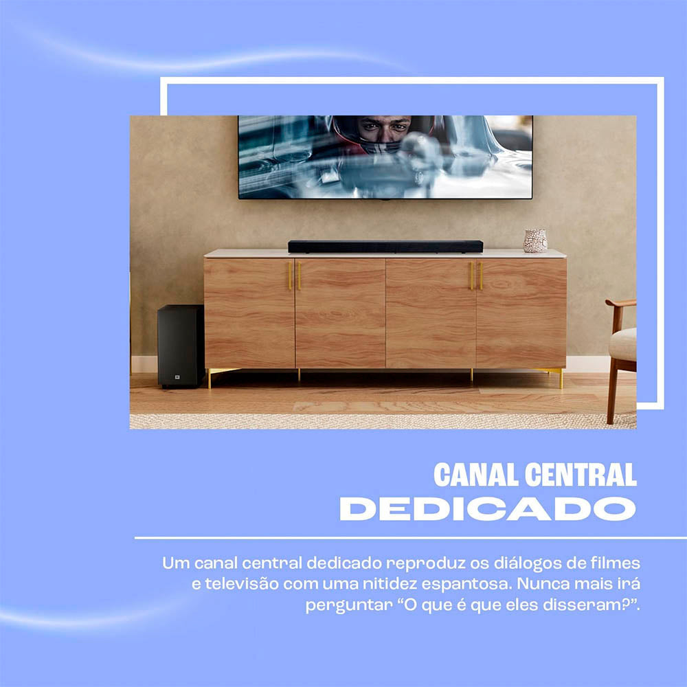 Caixa De Som Soundbar JBL Cinema SB595 220W Bluetooth Sub Wireless - 28914048