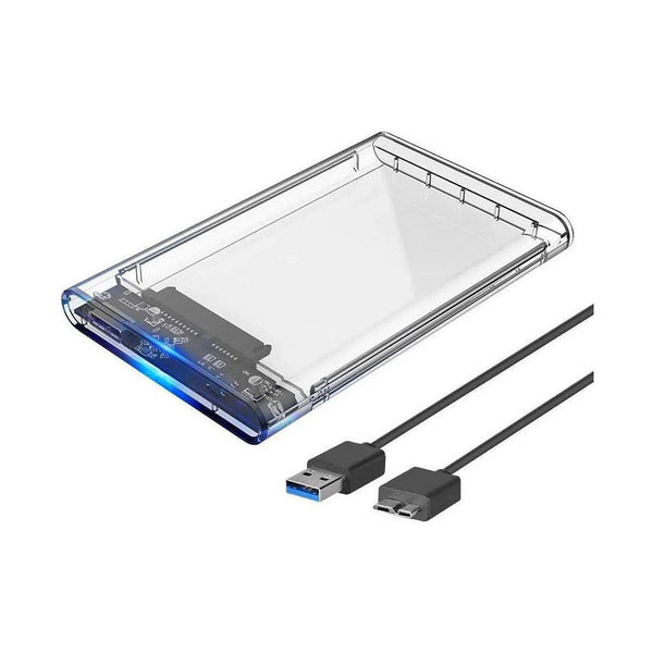 Case Para Hd e Ssd 2.5 Pols Transparente Usb 3.0 5Gb/s