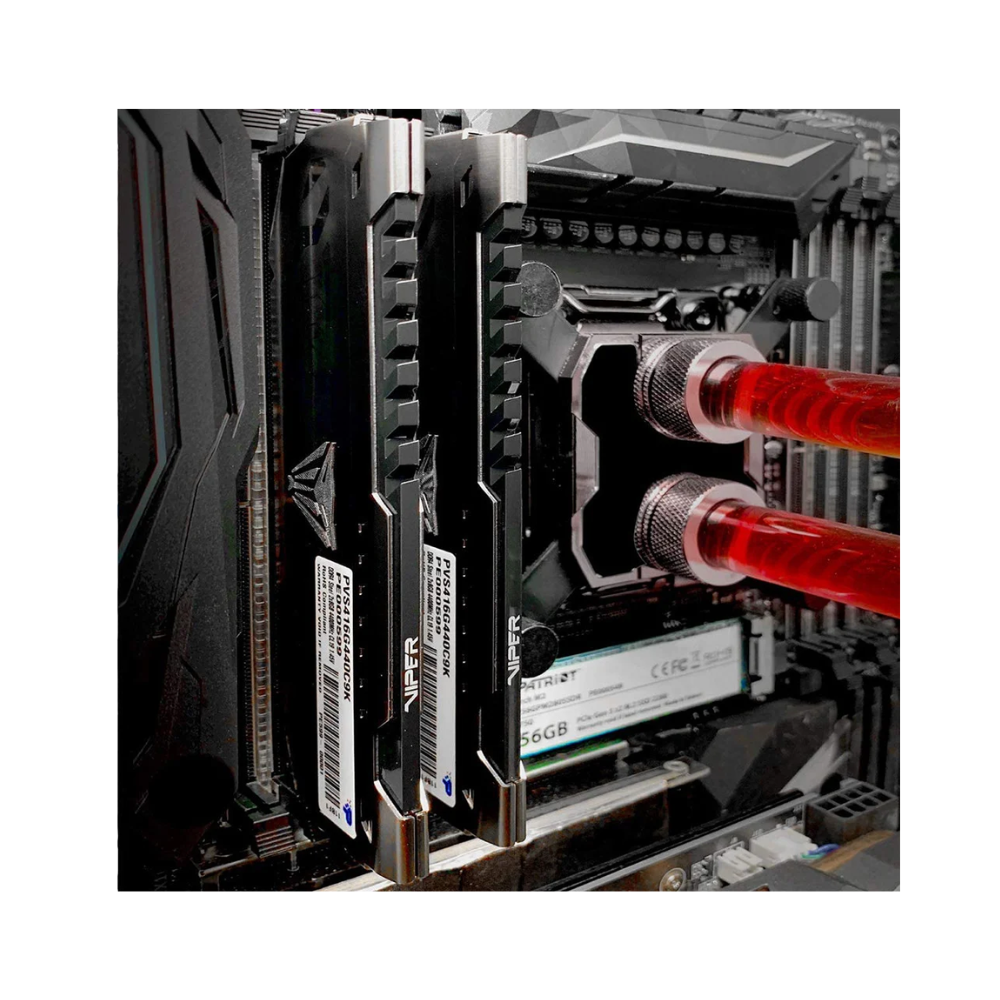 Memoria para Desktop Gamer DDR4 8gb 3200mhz Patriot Preta C/ Dissipador - PVS48G320C6