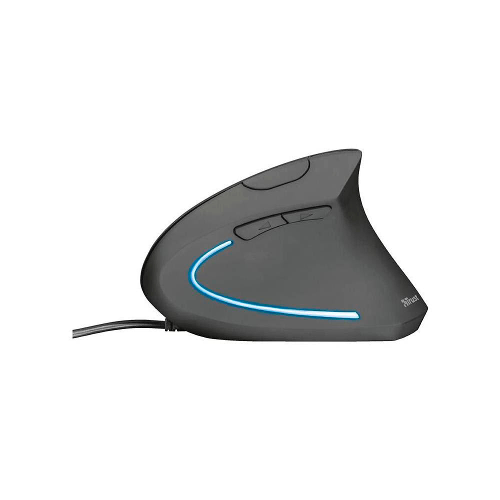 Mouse Ergonomico Usb Trust Verto Vertical 4200dpi Preto Led Azul - 13825