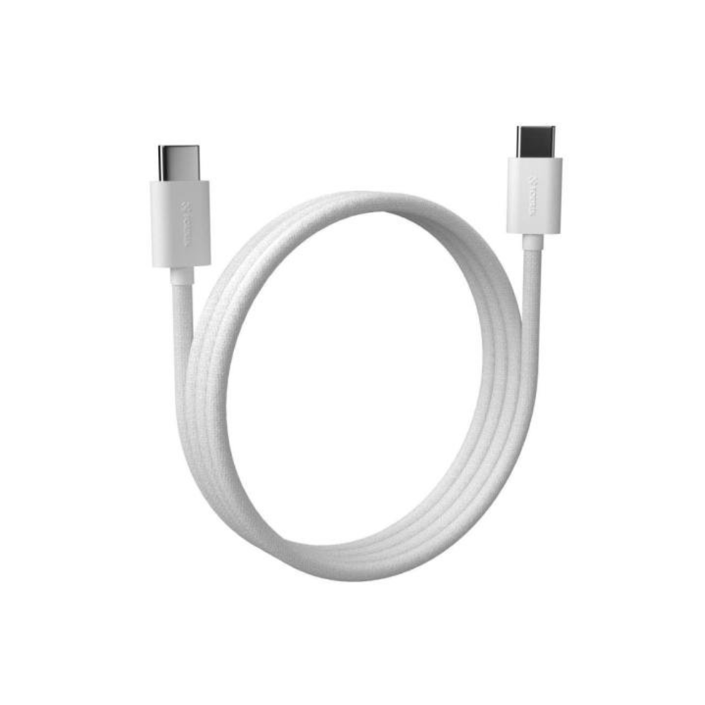 Cabo de Dados USB-C Macho Fortrek U221 1mt Nylon Trançado Branco - 85985