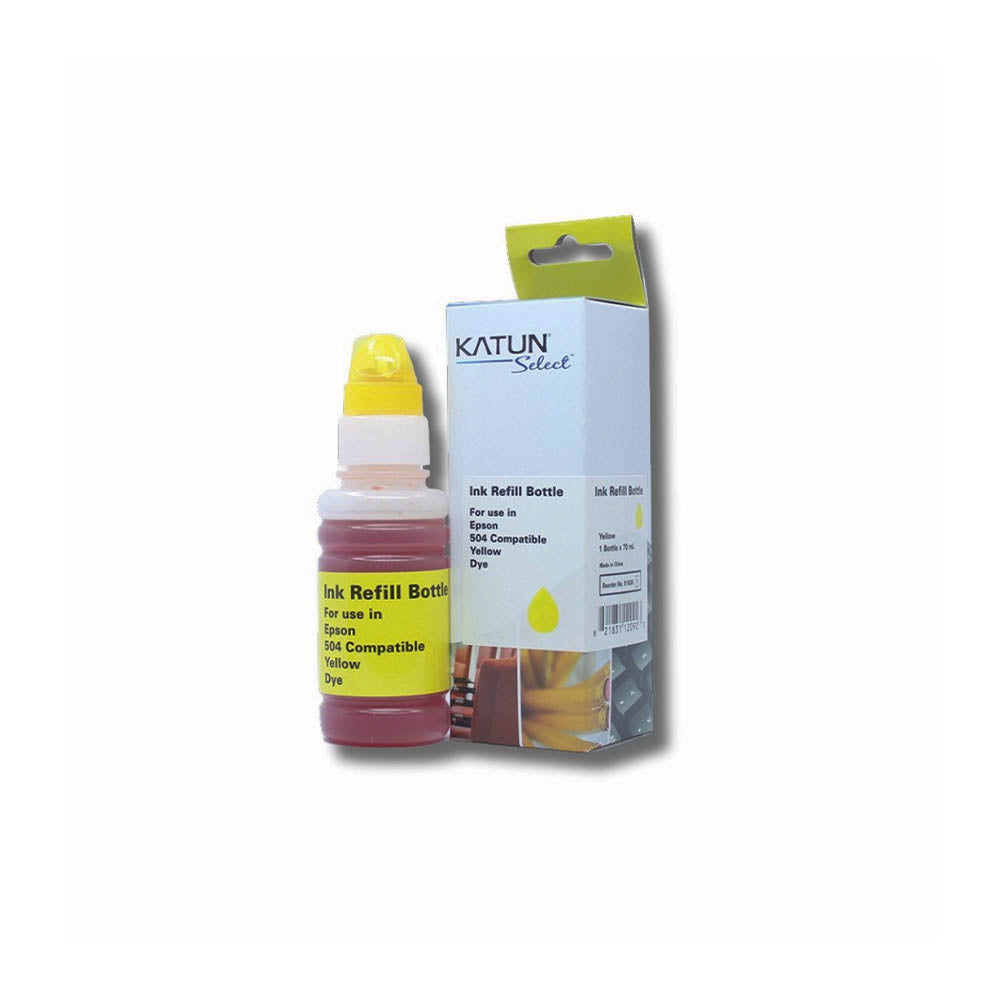 Refil De Tinta Katun P/ Impressoras Epson T504420 70ml - Amarelo - P/ L4150 L4160 L4260 L6270 L14150 Truedata