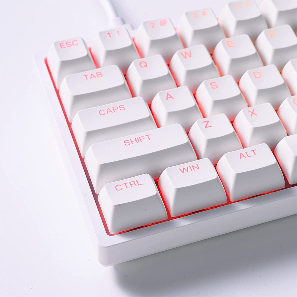 Teclado Gamer Mecanico Akko Asa 3068V2 Switch Jelly Pink RGB Branco