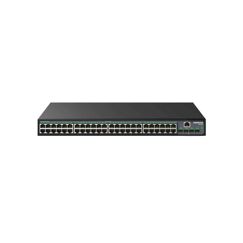 Switch 48 Portas Gigabit 10/100/1000 Mbps + 4 Gbic SFP Intelbras Gerenciavel - S2352G-B - 4760112