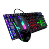 KitTeclado e Mouse Gamer Semi Mecanico Knup USB RGB Anti Ghost - KP-TE115