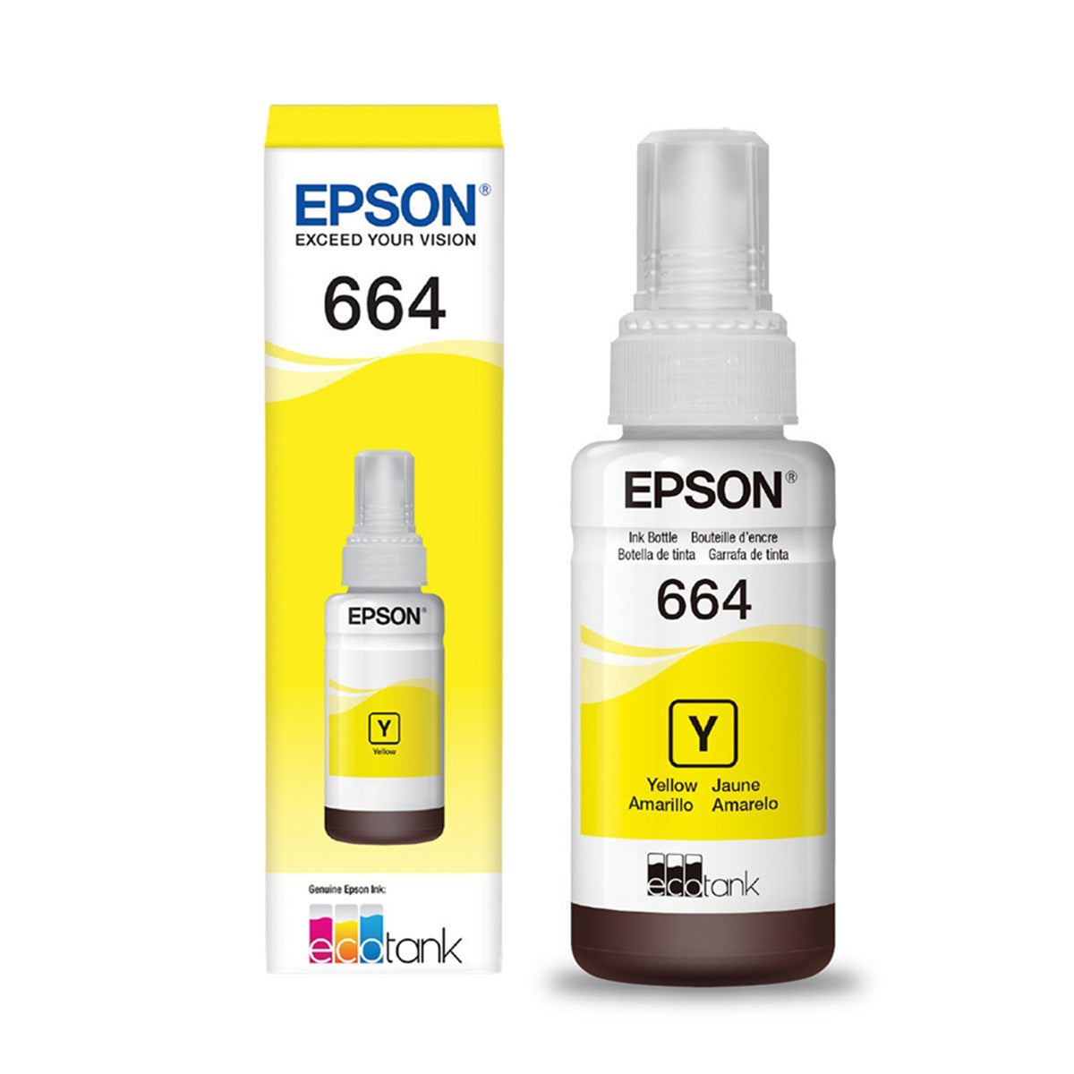 Refil De Tinta Epson T673420 - Amarelo Para L800 L805 L810 L1800
