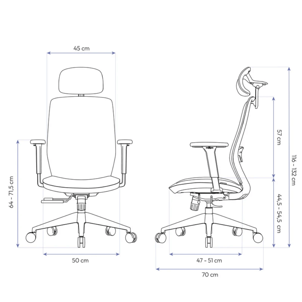 Cadeira Ergonômica Elements Serena – Preta