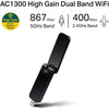 Adaptador Wireless TP-Link USB 1300Mbps - Archer T4u Dual Band