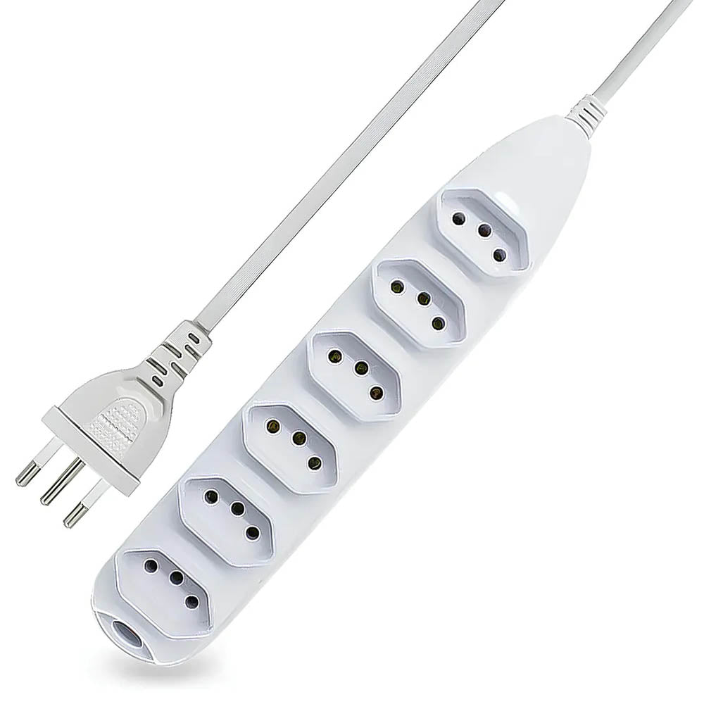 Extensão Elétrica 6 Tomadas Knup 3mts - SL7006