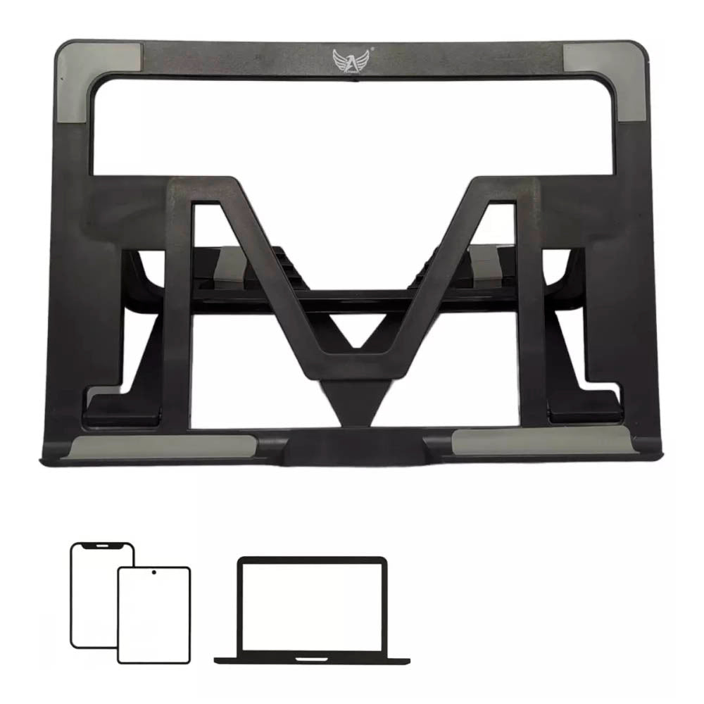 Suporte de Mesa Retratil Para Notebook, Celular ou Tablet Regulavel ZM-020