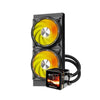 Water Cooler Dual Fan Darkflash Black ARGB 240mm C/ LCD (Intel/AMD) Preto - DE240