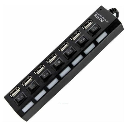 Hub Usb 7 Portas 2.0 High Speed - HUB-7 Truedata