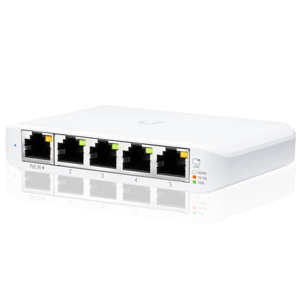 Switch Gigabit Poe 5 Portas 10/100/1000 Mbps Ubiquiti Unifi - USW-FLEX-MINI