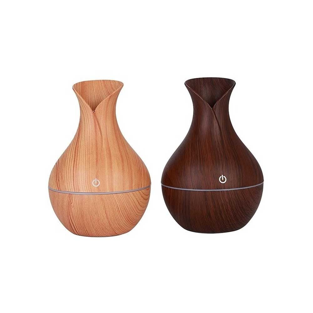Umidificador Ultrassonico com Textura de Madeira Knup 200Ml - UM610