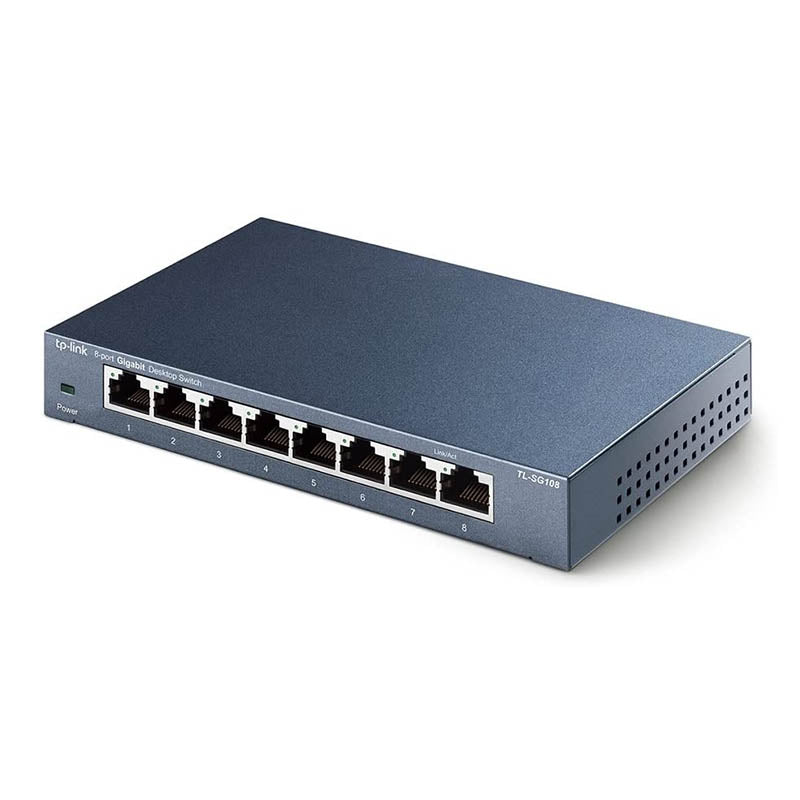 Switch 08 Portas Gigabit 10/100/1000 Mbps Tp-Link - Tl-SG108