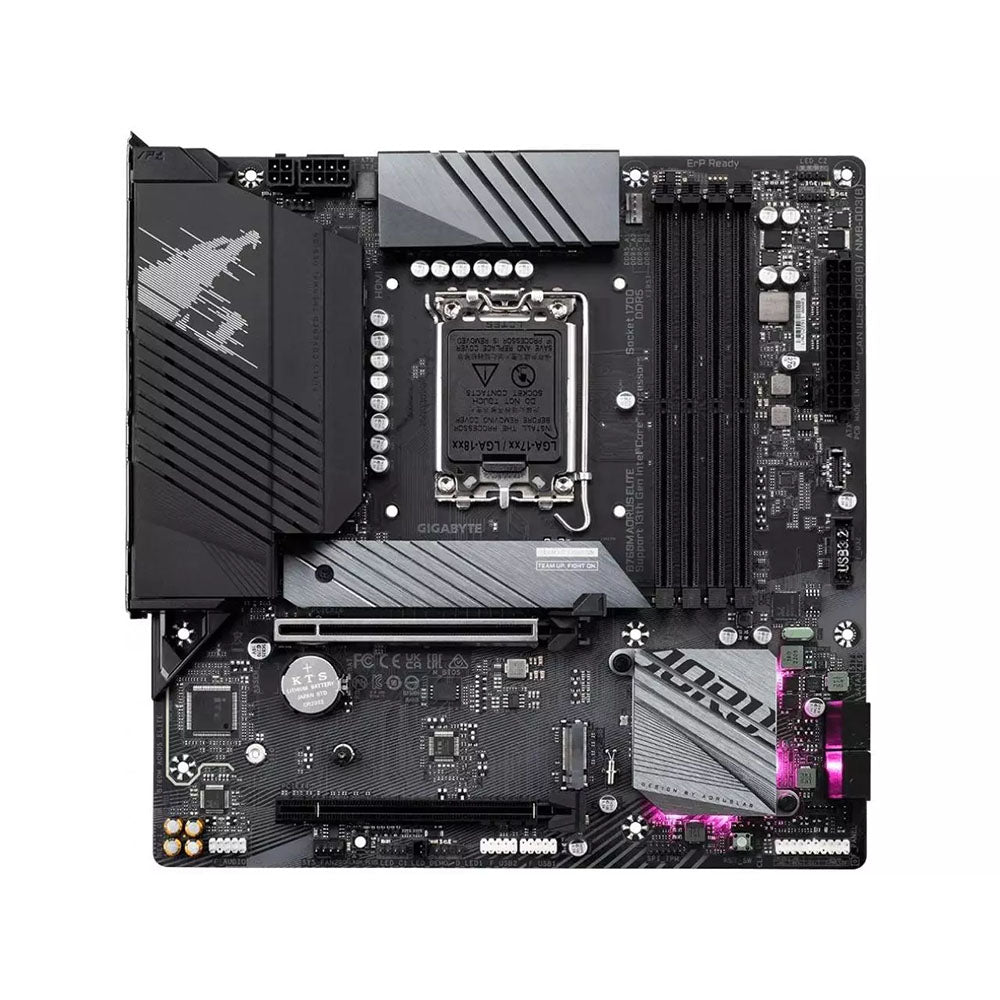 Placa Mae Gigabyte B760M Aorus Elite Lga 1700 Ddr5 2933mhz Hdmi M.2 DP Usb-C (12a e 13a Geração)
