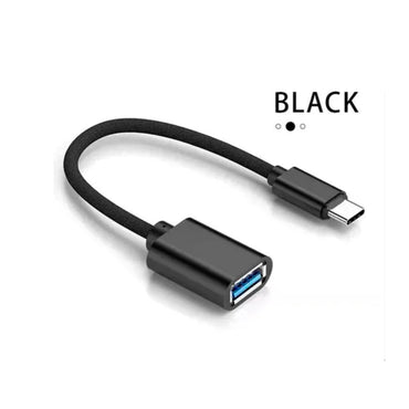 Cabo Otg Adaptador Usb Femea Para Usb Tipo C Macho aGold - CBA-06