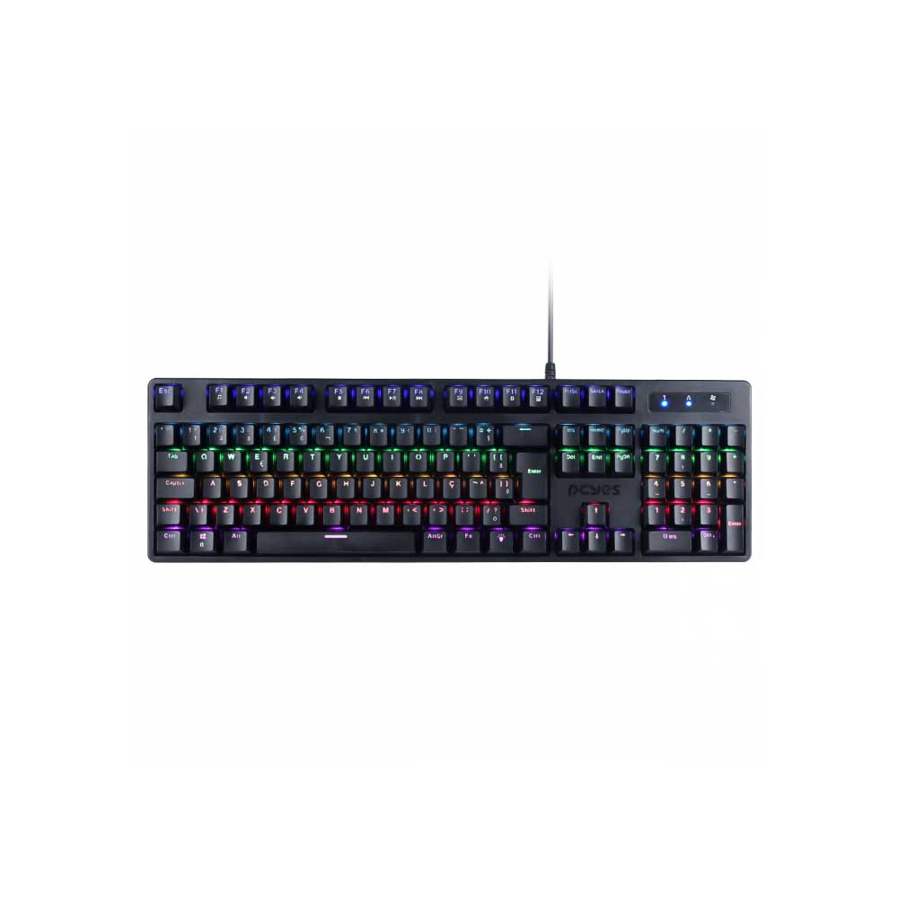 Teclado Gamer Mecanico PCYes Kratz Outemu Blue Hotswap Abnt2 RGB - PKOHBLRGB