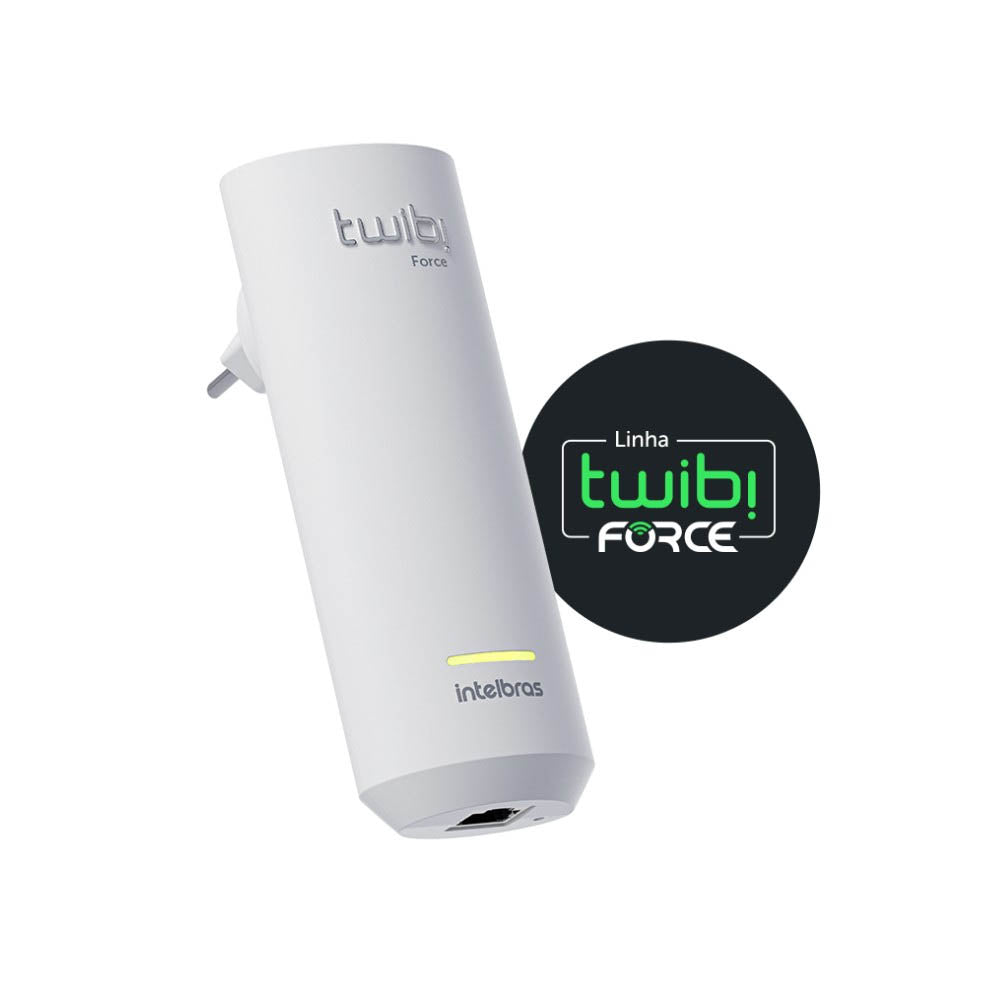 Roteador Sem Fio Extensor Intelbras Twibi Force Plug Giga 867mbps Dual Band Wi-fi 5 Tecnologia Mesh