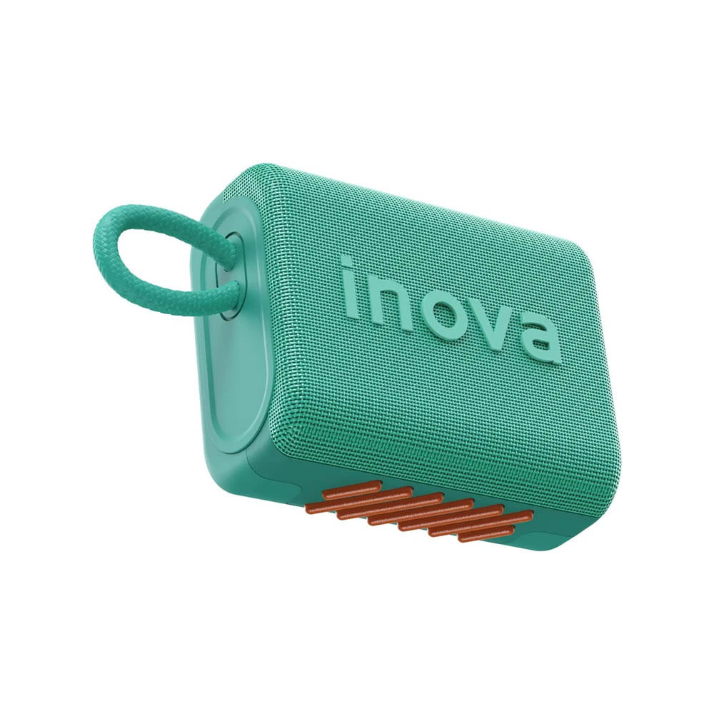 Caixa de Som Portátil Bluetooth Inova Go 3 Bluetoth, USB, Cartão de Memória, Verde - RAD12417
